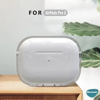 Microsonic AirPods Pro 3 Kılıf Transparent Clear Soft Şeffaf