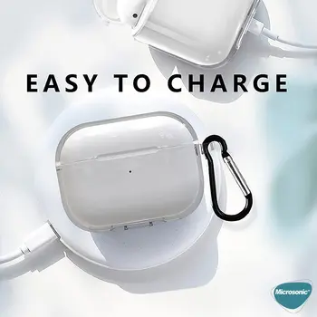 Microsonic AirPods Pro 3 Kılıf Transparent Clear Soft Şeffaf