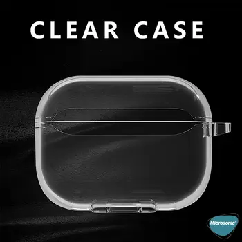 Microsonic AirPods Pro 3 Kılıf Transparent Clear Soft Şeffaf