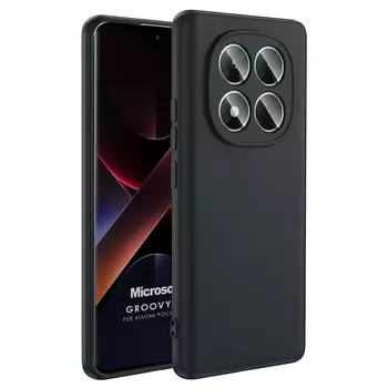 Microsonic Xiaomi Poco X7 Kılıf Groovy Soft Siyah