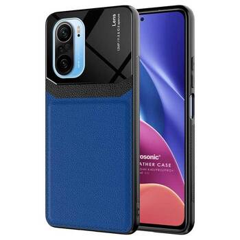 Microsonic Xiaomi Redmi K40 Pro Kılıf Uniq Leather Lacivert