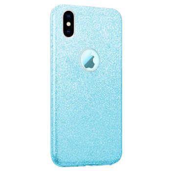 Microsonic Apple iPhone X Kılıf Sparkle Shiny Mavi