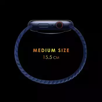 Microsonic Huawei Watch Ultimate Kordon, (Medium Size, 155mm) Braided Solo Loop Band Kırmızı