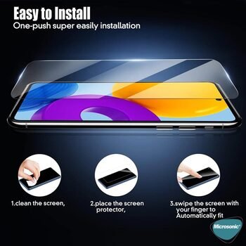 Microsonic Samsung Galaxy M52 Tempered Glass Cam Ekran Koruyucu