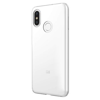 Microsonic Xiaomi Mi 8 Kılıf Transparent Soft Beyaz