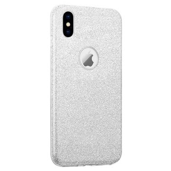 Microsonic Apple iPhone X Kılıf Sparkle Shiny Gümüş