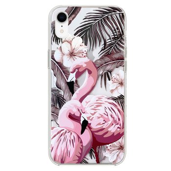 Microsonic iPhone XR Desenli Kılıf Flamingo