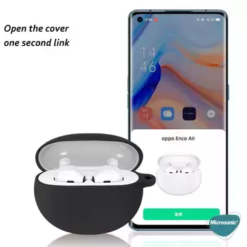 Microsonic Oppo Enco Air Mat Silikon Kılıf Koyu Yeşil