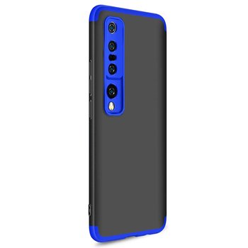 Microsonic Xiaomi Mi 10 Pro Kılıf Double Dip 360 Protective AYS Siyah Mavi