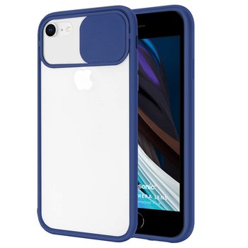 Microsonic Apple iPhone 7 Kılıf Slide Camera Lens Protection Lacivert