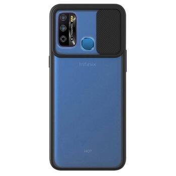 Microsonic Infinix Hot 9 Kılıf Slide Camera Lens Protection Siyah