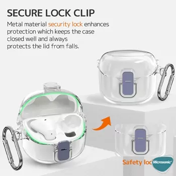 Microsonic JBL Tune Flex Kılıf Safety Lock Protection Şeffaf