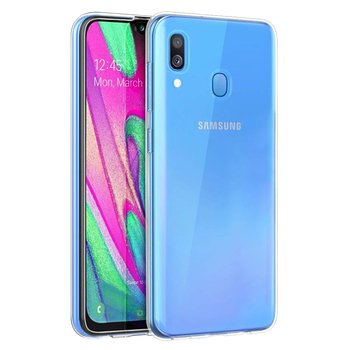 Microsonic Samsung Galaxy A40 Kılıf Transparent Soft Beyaz