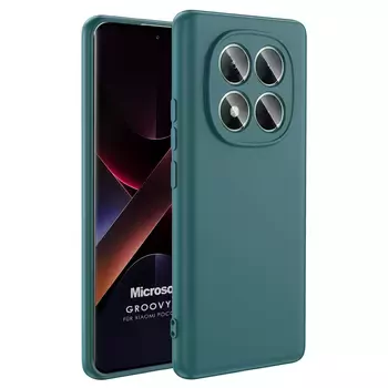 Microsonic Xiaomi Poco X7 Kılıf Groovy Soft Koyu Yeşil