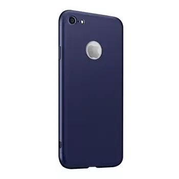 Microsonic Apple iPhone 7 Kılıf Double Dip 360 Protective Lacivert