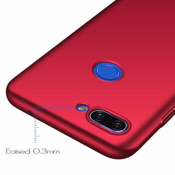 Microsonic Xiaomi Mi 8 Lite Kılıf Matte Silicone Kırmızı