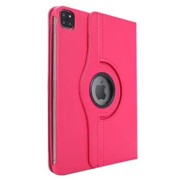 Microsonic Apple iPad Pro 13 2025 Kılıf (A3360-A3361) 360 Rotating Stand Deri Pembe