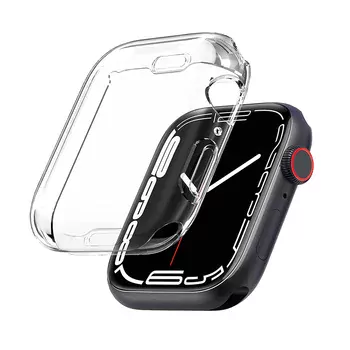 Microsonic Apple Watch Series 11 42mm Kılıf 360 Full Round Soft Silicone Şeffaf