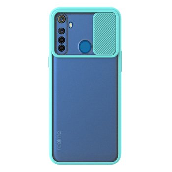 Microsonic Realme 6i Kılıf Slide Camera Lens Protection Turkuaz