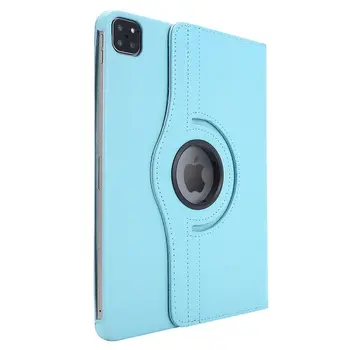 Microsonic Apple iPad Pro 13 2025 Kılıf (A3360-A3361) 360 Rotating Stand Deri Mavi
