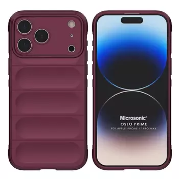Microsonic Apple iPhone 17 Pro Max Kılıf Oslo Prime Bordo