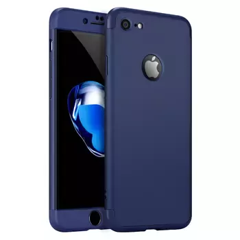 Microsonic Apple iPhone 6S Plus Kılıf Double Dip 360 Protective Lacivert