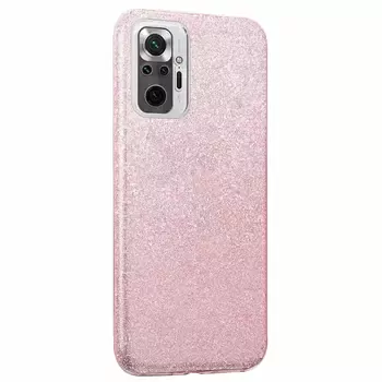 Microsonic Xiaomi Redmi Note 10 Pro Kılıf Sparkle Shiny Rose Gold