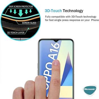 Microsonic Oppo A16 Tempered Glass Cam Ekran Koruyucu