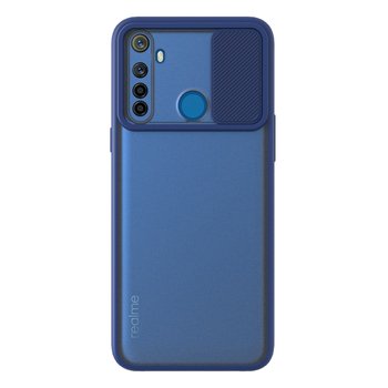 Microsonic Realme 6i Kılıf Slide Camera Lens Protection Lacivert