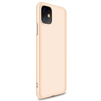 Microsonic Apple iPhone 11 Kılıf Double Dip 360 Protective AYS Gold