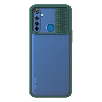 Microsonic Realme 6i Kılıf Slide Camera Lens Protection Koyu Yeşil