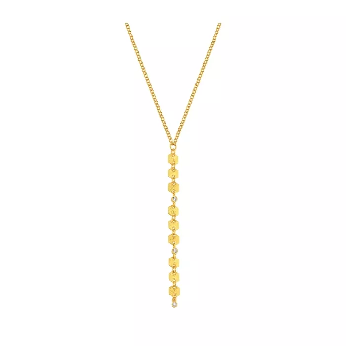 Taşlı Pullu Tasarım Kolye