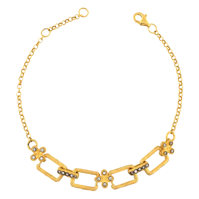 Çiçekli Ataç Bileklik