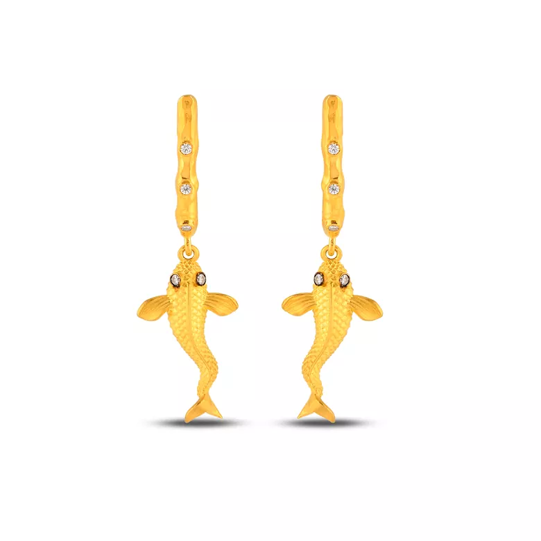 Balık Motifli Küpe