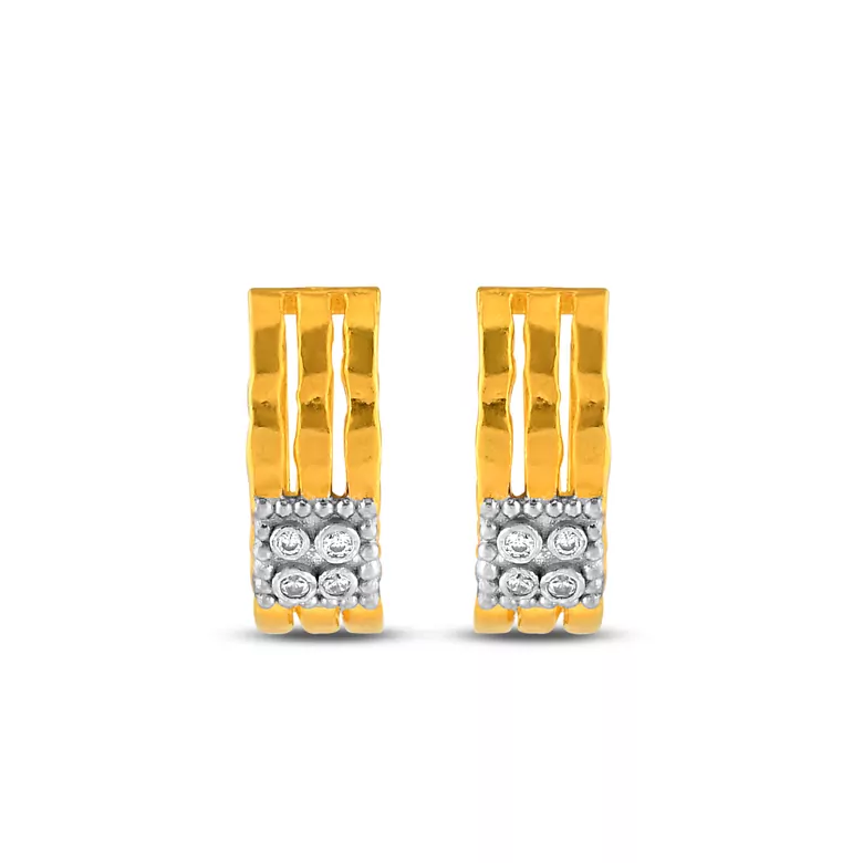 Taşlı Tasarım Küpe