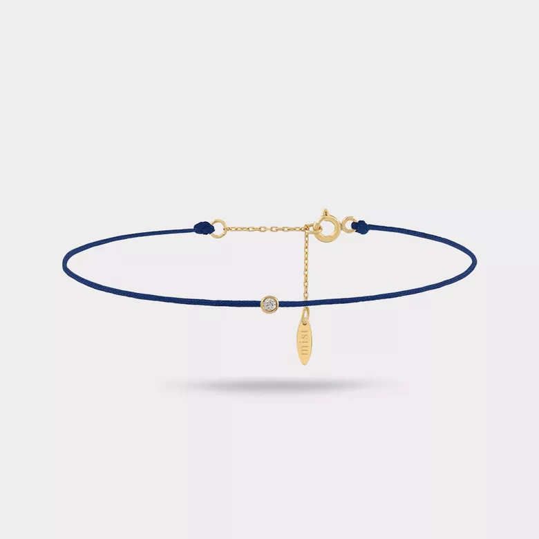 EVERBOND LACİVERT İP BİLEKLİK