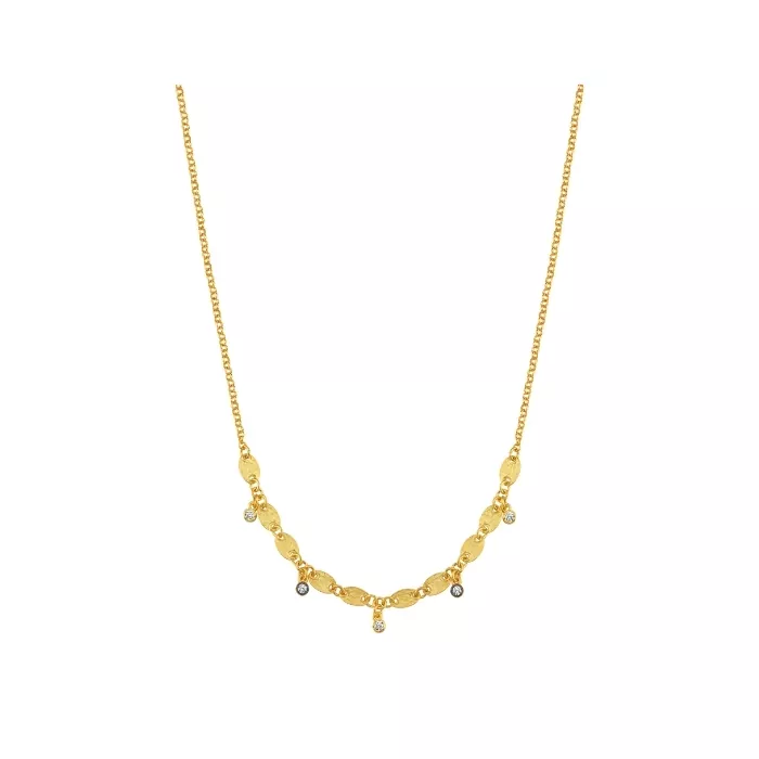 Taşlı Pullu Trend Kolye