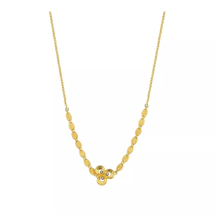 Pullu Trio Dokulu Kolye