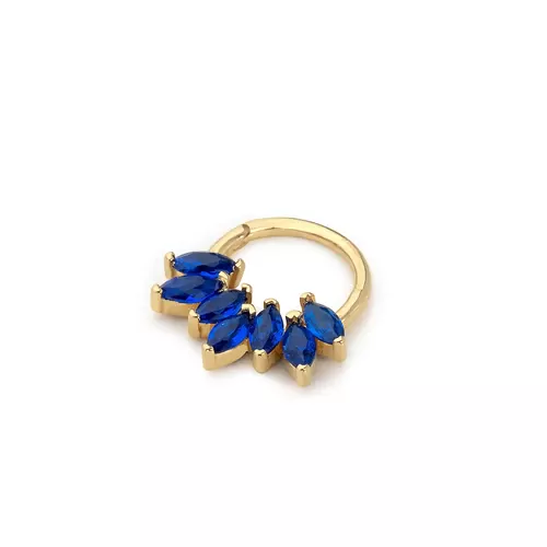 YEDİTAŞ MAVİ MARKİZ HELİX PİERCİNG KÜPE