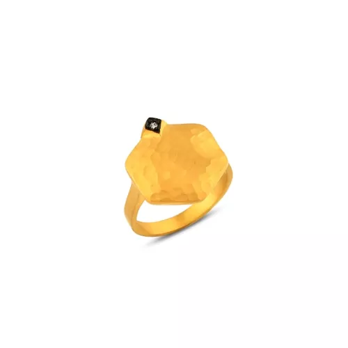 Altıgen Taşlı Yüzük