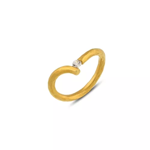 Tek Taş Vintage Yüzük