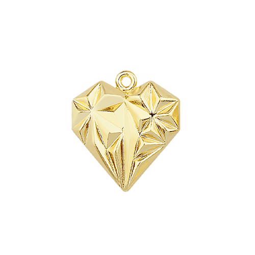 8,5 mm DESENLİ KALP KOLYE UCU