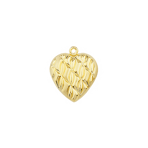 7 mm BASKI DESEN KALP KOLYE CHARM