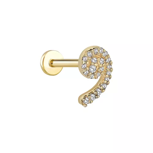 TAŞLI VİRGÜL TRAGUS KÜPE