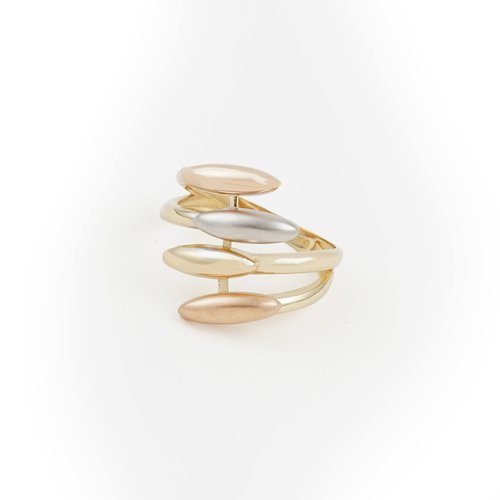 ÜÇ RENKLİ TASARIM YÜZÜK