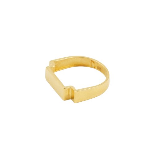 ALTIN TASARIM PLAKA YÜZÜK