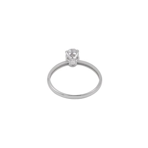 BEYAZ OVAL TEKTAŞ YÜZÜK