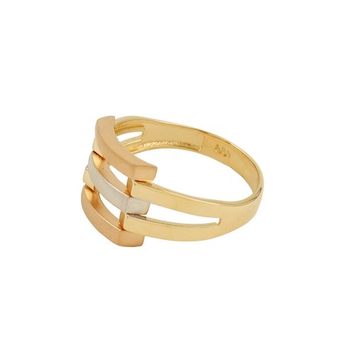 ÜÇ RENKLİ KABURGA YÜZÜK