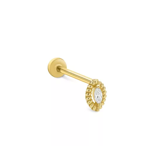 BURGU ÇERÇEVELİ MARKİZ TRAGUS KÜPE