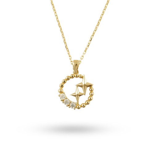 ÇİFT KUTUP YILDIZI KOLYE